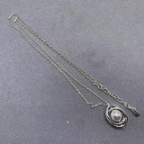 Elegant 925 Silver Pearl Pendant Necklace