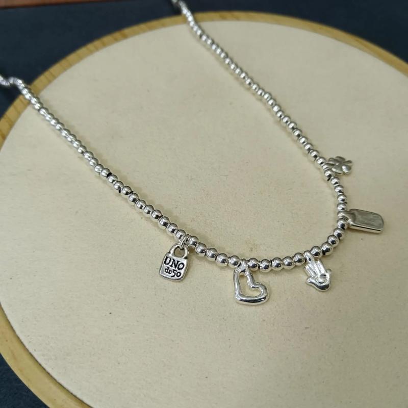 925 Silver Sweet Four Pendants Necklace Holiday Jewelry Gift