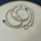 925 Silver Sweet Four Pendants Necklace Holiday Jewelry Gift