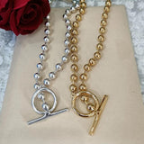 925 Silver Circle Necklace Holiday Jewelry Gift