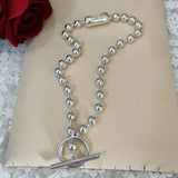 925 Silver Circle Necklace Holiday Jewelry Gift