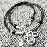 UNOde50 Silver Rope Necklace Crystal Jewelry Gift