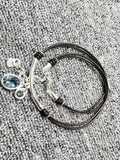 UNOde50 Silver Rope Necklace Crystal Jewelry Gift