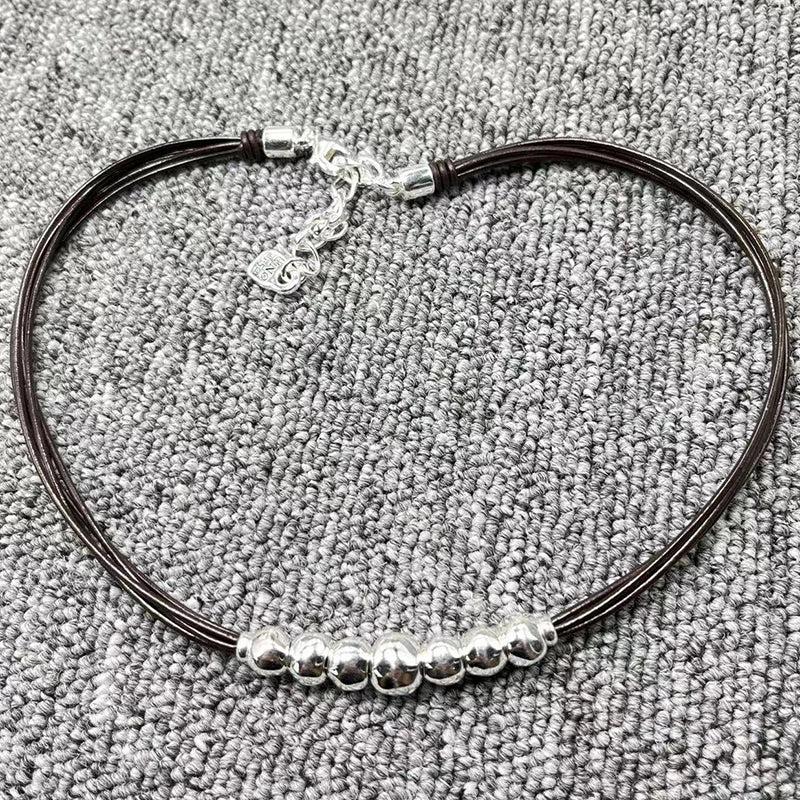 UNOde50 925 Beads Rope Necklace Jewelry