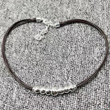 UNOde50 925 Beads Rope Necklace Jewelry