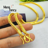 Vietnamese Sand Snake Bone Necklace Charms Men Plated Jewelry Wedding Souvenir