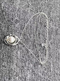 Electroplated 925 Silver Pearl Necklace Jewelry