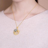 Sapphire Sand Fish Palace Pendant Classical Small Jewelry