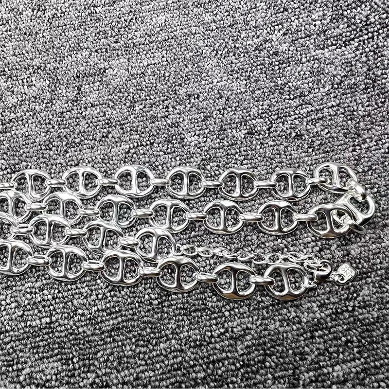 U NOde50 High Electroplated 925 Silver Chain Necklace Gift