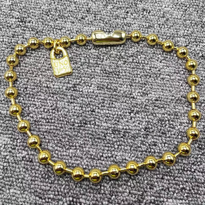 Electroplated 925 Silver Ball Necklace 14K Holiday Gift