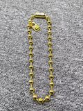 Electroplated 925 Silver Ball Necklace 14K Holiday Gift