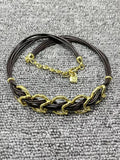 UNOde50 Electroplated 925 14K Silver Charm Rope Necklace