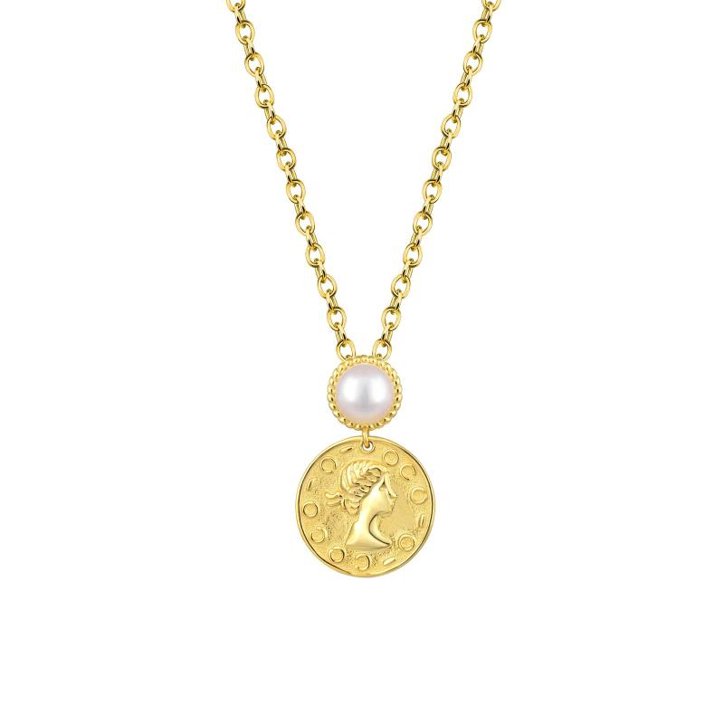 925 Silver Pendant Necklace with Freshwater Pearl Classic Romantic Pendant