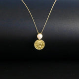 925 Silver Pendant Necklace with Freshwater Pearl Classic Romantic Pendant