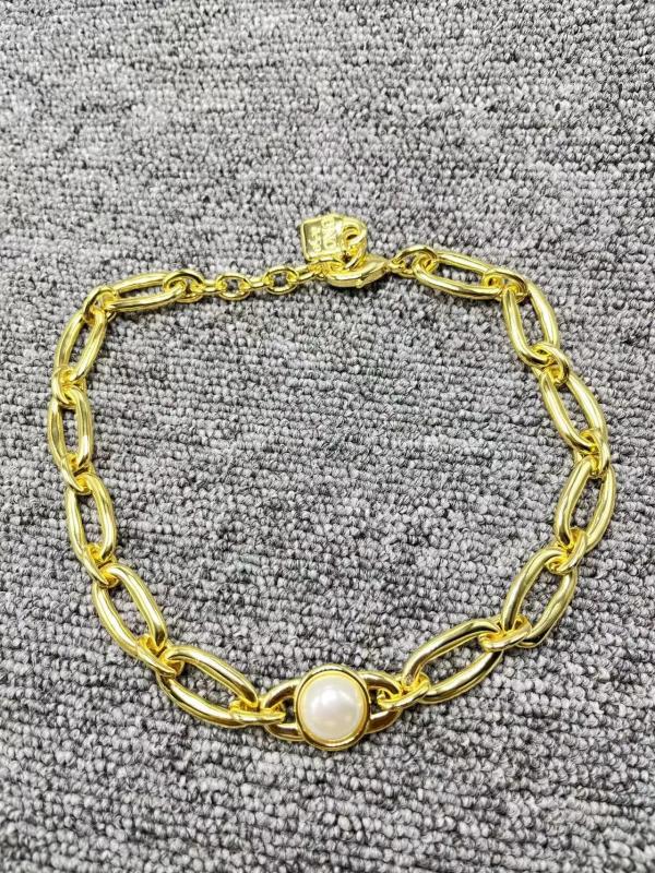 UNOde50 925 Silver 14K Plated Pearl Necklace