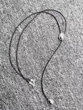 U Node 50 Electroplated 925 Silver Beads Knot Necklace Jewelry