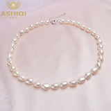 Gray Baroque Pearl Necklace 9-10mm Freshwater Jewelry