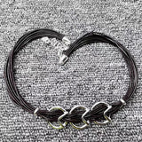 UNOde50 Charm Knot Necklace - Electroplated 925 Silver