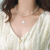 925 Silver Round Coin Pendant for Women