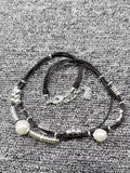 UNOde50 925 Silver Plated Pearl Knot Necklace