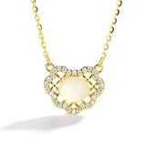 925 Silver Hetian Jade Pendant Chinese Style Necklace