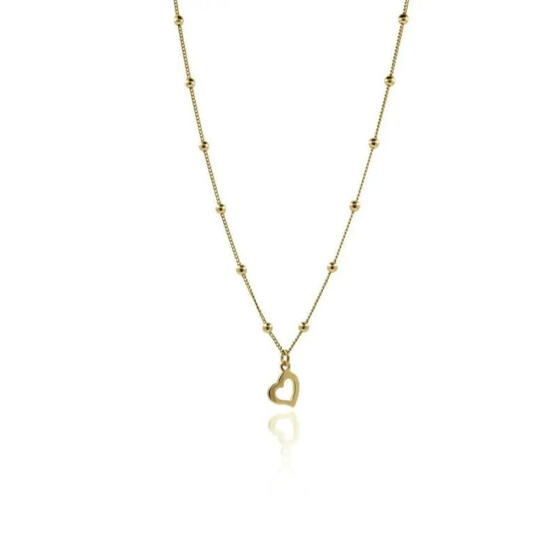 925 Silver Pendant Necklace Star Heart Beads Chain Choker for Women