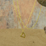 925 Silver Pendant Necklace Star Heart Beads Chain Choker for Women