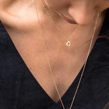 925 Silver Pendant Necklace Star Heart Beads Chain Choker for Women