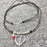 UNOde50 Silver Cross Chain Pearl Necklace Holiday Jewelry