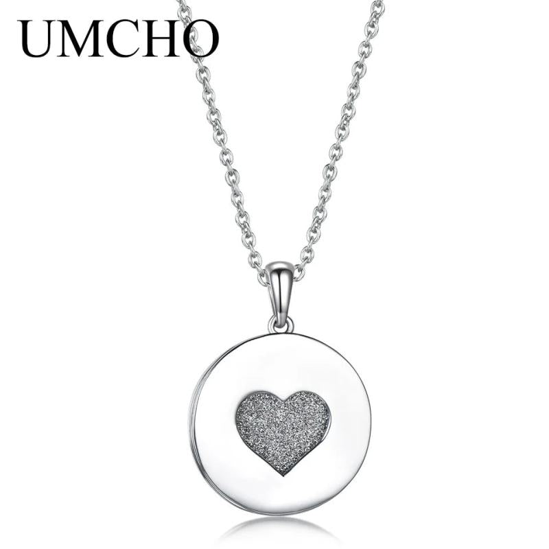 925 Silver Heart Pendant Necklace Romantic Anniversary Gift