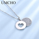 925 Silver Heart Pendant Necklace Romantic Anniversary Gift