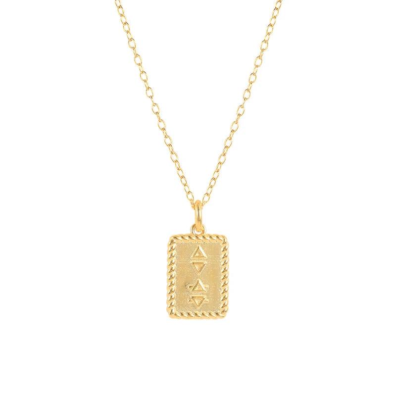 925 Silver Square Pendant Necklace