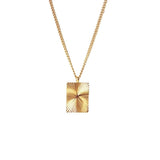 925 Silver Square Pendant Necklace