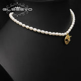Shining Bee Pendant Pearl Necklace Minimalism Women Jewelry GN0423