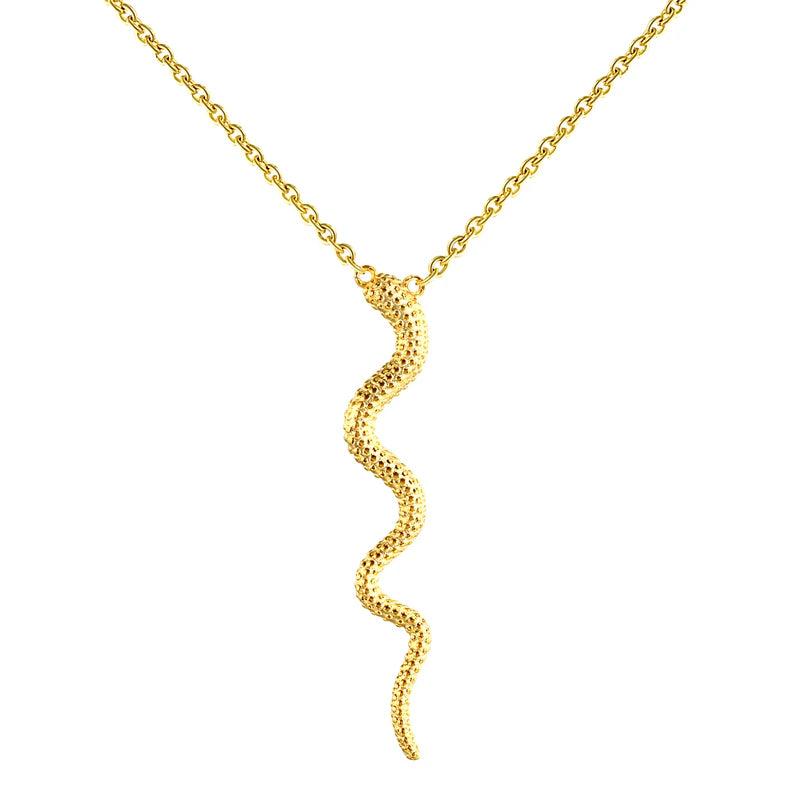 925 Sterling Snake Shaped Choker Necklace for Women