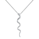 925 Sterling Snake Shaped Choker Necklace for Women