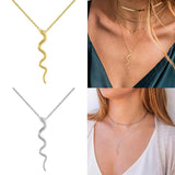 925 Sterling Snake Shaped Choker Necklace for Women