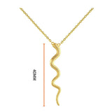 925 Sterling Snake Shaped Choker Necklace for Women