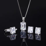 S925 Silver Full Body Set with High Carbon Diamond Redian Cutting
