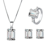S925 Silver Full Body Set with High Carbon Diamond Redian Cutting