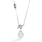 Vintage Chinese Style Jade Pendant Necklace - Sterling Silver