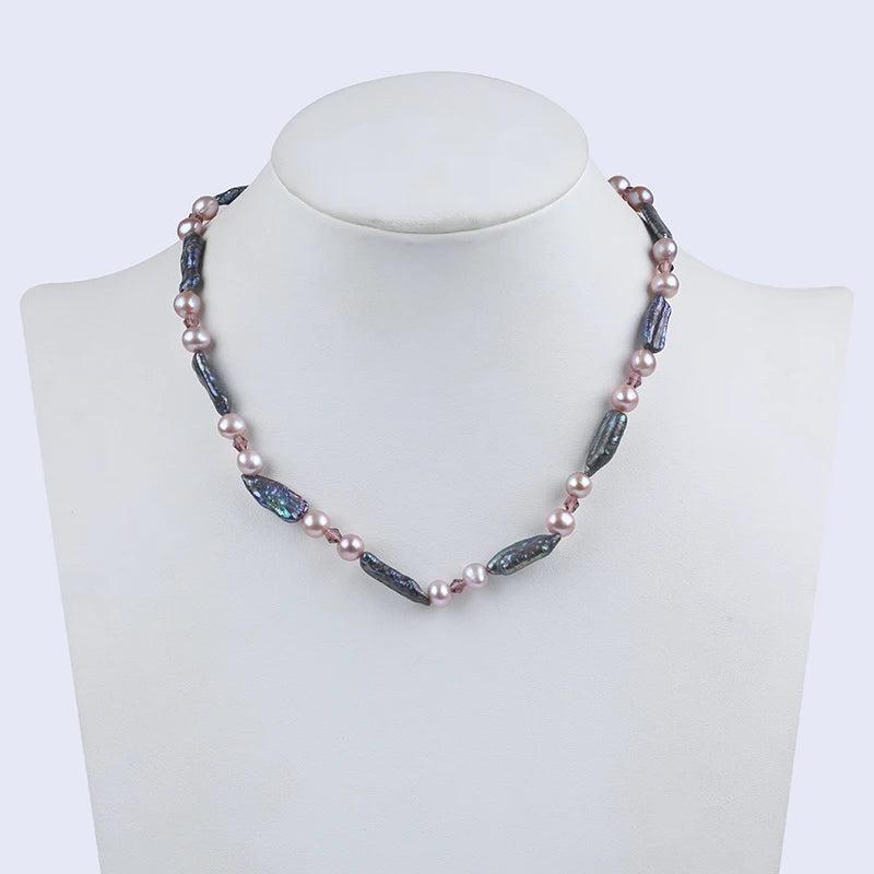 Elegant Freshwater Biwa Pearl Necklace