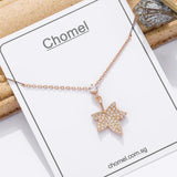 925 Silver Leaf Necklace Maple Pendant Choker Fine Jewelry