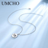 Elephant Round Necklace For Women Gift Fine Jewelry
