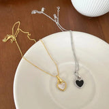 925 Silver Lock Shell Heart Pendant Necklace for Women 925 Jewelry
