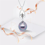 925 Silver Pearl Pendant Necklace - Women's Jewelry