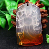 Koraba Ice Agate Chalcedony Wealthy Pendant Necklace
