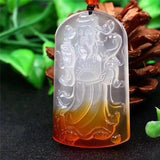 Koraba Ice Agate Chalcedony Wealthy Pendant Necklace
