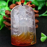 Koraba Ice Agate Chalcedony Wealthy Pendant Necklace