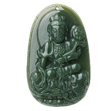 Koraba Green Jade Elephant Samantabhadra Bodhisattva Pendant